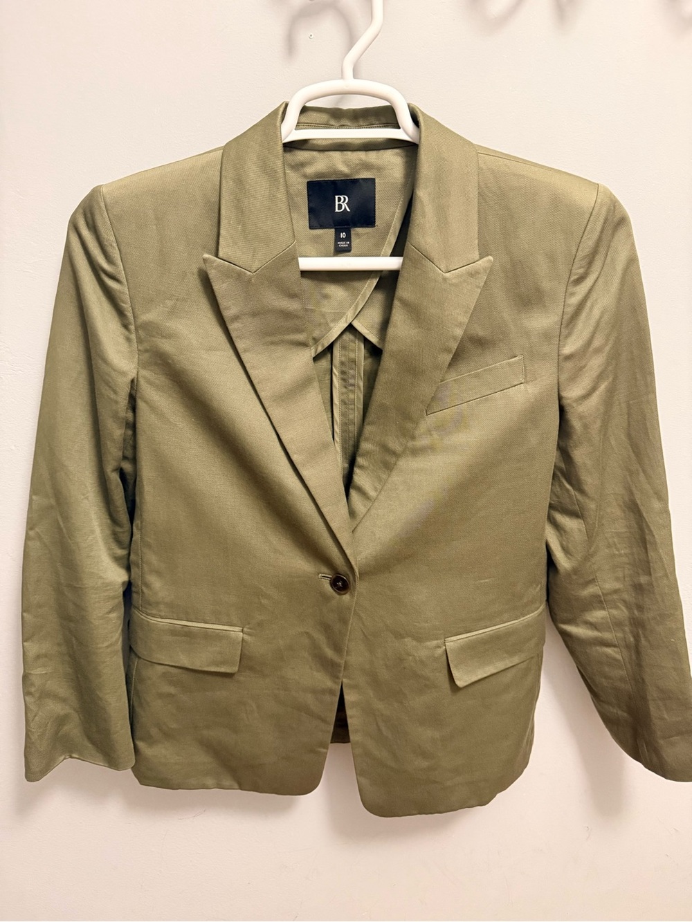 Banana Republic Olive Tailored Women's Blazer